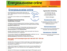 Tablet Screenshot of energieausweise.eu